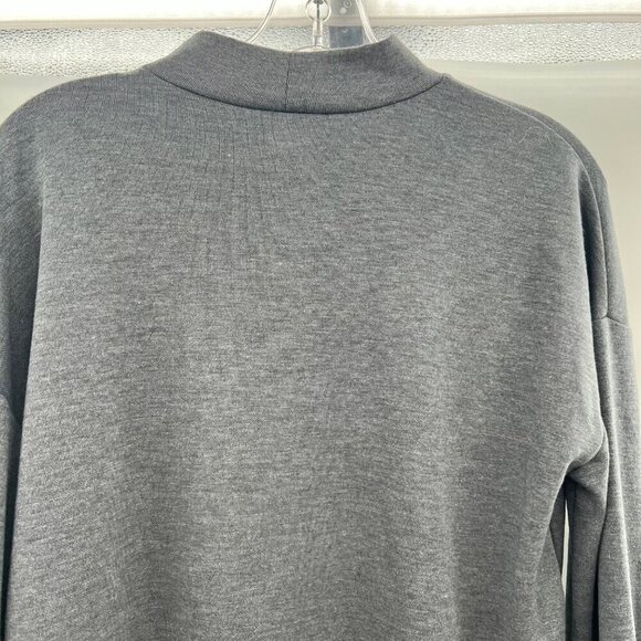 Ophelia Roe Mock Neck Sweatshirt Gray Women's Size Small Long Sleeve - Picture 6 of 9
